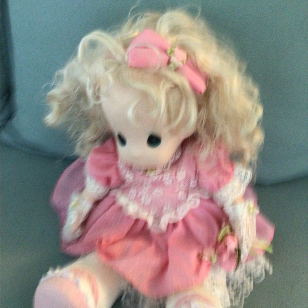 1993 Precious Moments Amber Doll 17" Vintage Sweetheart Series 1053. - Picture 9 of 9